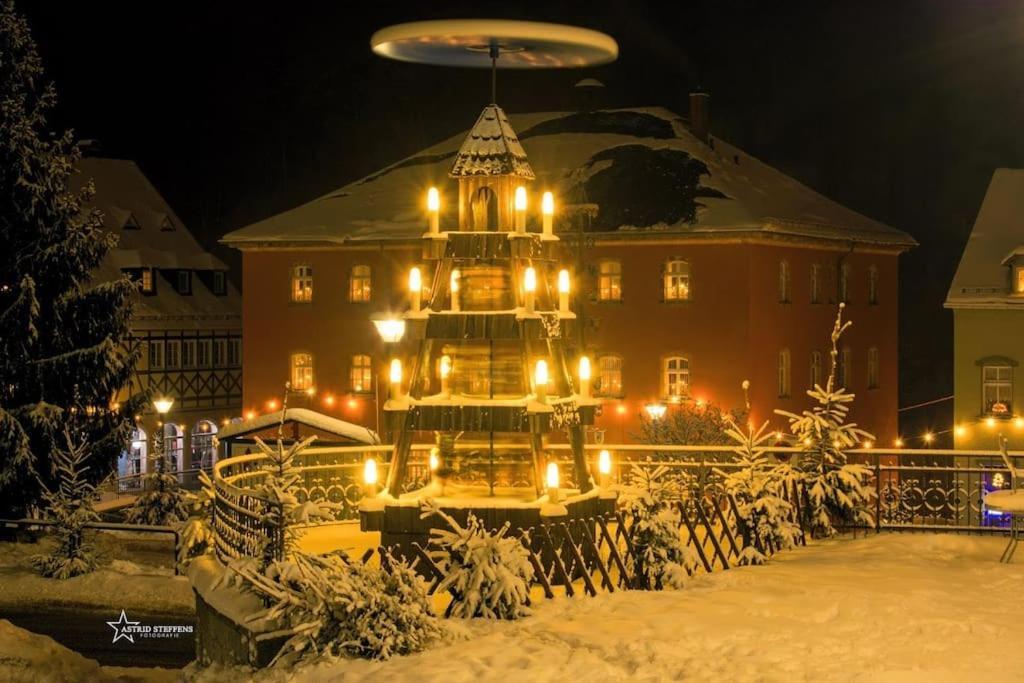 Gartentraum, Feuergrill, Kids-Spielwelt, 4Raeume Hartenstein  Экстерьер фото